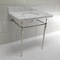 Fauceture KVPB3022M86 30" Console Sink with Brass Legs (8-Inch, 3 Hole), Marble White/Polished Nickel KVPB3022M86 - alternate 3